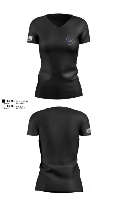 Patrol KC - Officers 33460085 Women's Short Sleeve V-neck Shirt - 1