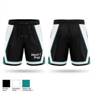 Athletic Shorts With Pockets, Mach 1 Prep, Track & Field, Teamtime, Team time, sublimation, custom sports apparel, team uniforms, spirit wear, spiritwear, sports uniforms, custom shirts, team store, custom team store, fundraiser sports, apparel fundraiser