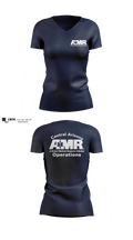 AMR  Central Arizona Operations Women's Short Sleeve V-neck Shirt - 4