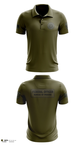 Short Sleeve Performance Polo, Federal bureau of prions, Police, Teamtime, Team time, sublimation, custom sports apparel, team uniforms, spirit wear, spiritwear, sports uniforms, custom shirts, team store, custom team store, fundraiser sports, apparel fundraiser