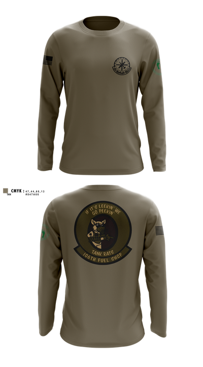 106 Fuels Shop 90639653 Long Sleeve Performance Shirt 101
