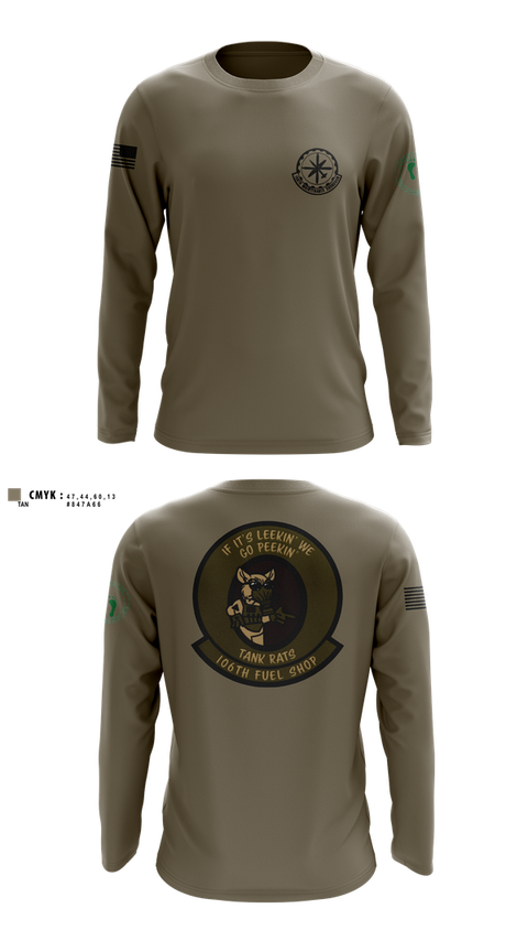 Long Sleeve Performance Shirt, 106 Fuels Shop, National Guard, Teamtime, Team time, sublimation, custom sports apparel, team uniforms, spirit wear, spiritwear, sports uniforms, custom shirts, team store, custom team store, fundraiser sports, apparel fundraiser