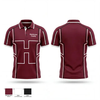 Short Sleeve Performance Polo, Henderson County, Baseball, Teamtime, Team time, sublimation, custom sports apparel, team uniforms, spirit wear, spiritwear, sports uniforms, custom shirts, team store, custom team store, fundraiser sports, apparel fundraiser