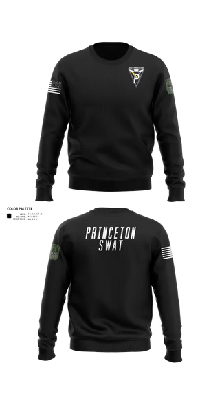 Crew Neck Sweatshirt, Princeton SWAT, Police, Teamtime, Team time, sublimation, custom sports apparel, team uniforms, spirit wear, spiritwear, sports uniforms, custom shirts, team store, custom team store, fundraiser sports, apparel fundraiser