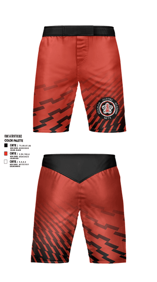 Fight Shorts, Kojukan JuJitsu, Wrestling, Teamtime, Team time, sublimation, custom sports apparel, team uniforms, spirit wear, spiritwear, sports uniforms, custom shirts, team store, custom team store, fundraiser sports, apparel fundraiser