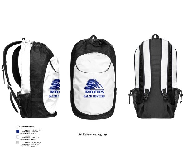 Gear Bag, Salem High School Bowling, Bowling, Teamtime, Team time, sublimation, custom sports apparel, team uniforms, spirit wear, spiritwear, sports uniforms, custom shirts, team store, custom team store, fundraiser sports, apparel fundraiser
