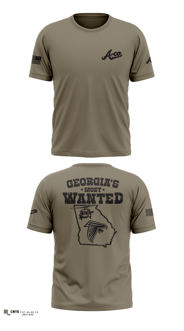 Old School Cotton Feel Shirt, A-Co 1-171, National Guard, Teamtime, Team time, sublimation, custom sports apparel, team uniforms, spirit wear, spiritwear, sports uniforms, custom shirts, team store, custom team store, fundraiser sports, apparel fundraiser