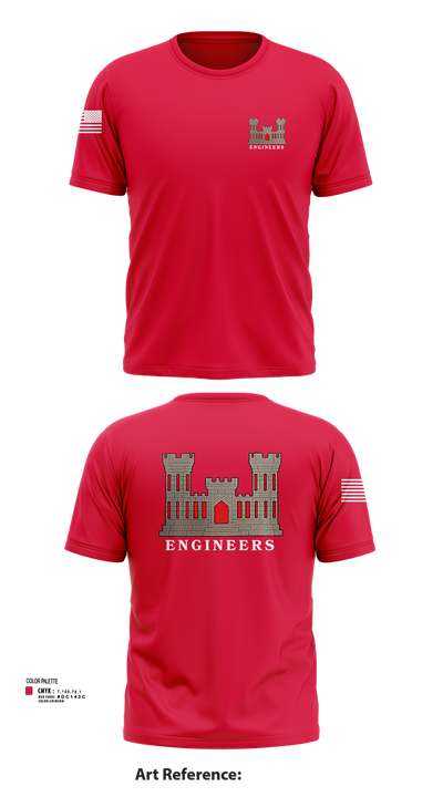 817th engineer sapper 48720796 Short Sleeve Performance Shirt - 53