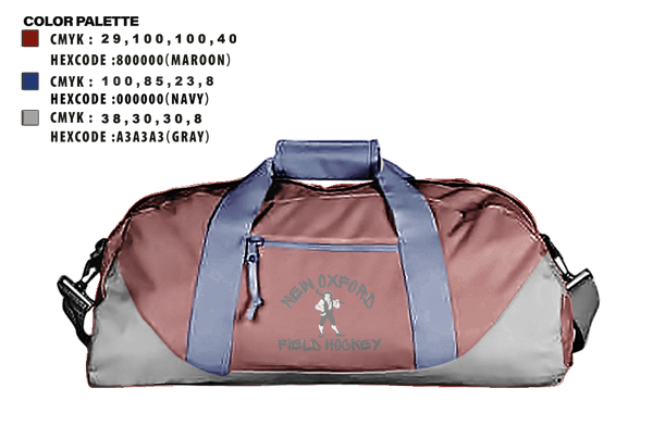 Duffle Bag, New Oxford Field Hockey, Field Hockey, Teamtime, Team time, sublimation, custom sports apparel, team uniforms, spirit wear, spiritwear, sports uniforms, custom shirts, team store, custom team store, fundraiser sports, apparel fundraiser