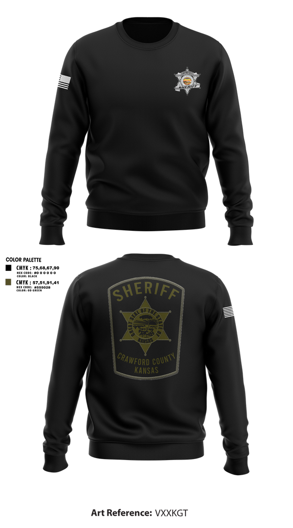 Crew Neck Sweatshirt, Crawford county investigations bureau, Police, Teamtime, Team time, sublimation, custom sports apparel, team uniforms, spirit wear, spiritwear, sports uniforms, custom shirts, team store, custom team store, fundraiser sports, apparel fundraiser