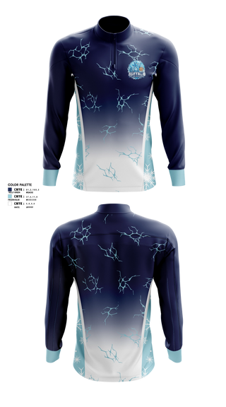 Quarter Zip Jacket, Buffalo Blizzards Wheelchair Basketball team, Men's Basketball, Teamtime, Team time, sublimation, custom sports apparel, team uniforms, spirit wear, spiritwear, sports uniforms, custom shirts, team store, custom team store, fundraiser sports, apparel fundraiser