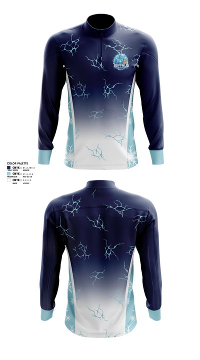 Buffalo Blizzards Wheelchair Basketball team Quarter Zip Jacket - 3
