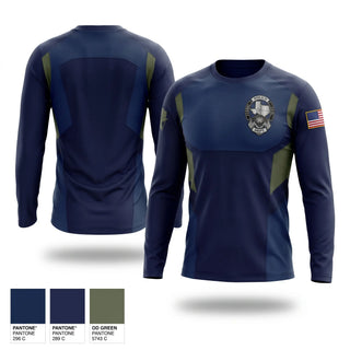 Long Sleeve Performance Shirt, Ferris ISD Police Department, Police, Teamtime, Team time, sublimation, custom sports apparel, team uniforms, spirit wear, spiritwear, sports uniforms, custom shirts, team store, custom team store, fundraiser sports, apparel fundraiser