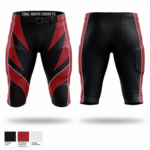 Football Pants, Coal Grove Hornets, , Teamtime, Team time, sublimation, custom sports apparel, team uniforms, spirit wear, spiritwear, sports uniforms, custom shirts, team store, custom team store, fundraiser sports, apparel fundraiser