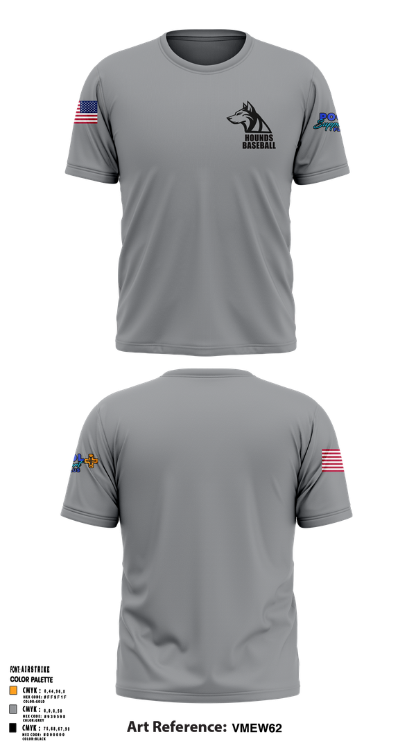 Old School Cotton Feel Shirt, Hounds, Baseball, Teamtime, Team time, sublimation, custom sports apparel, team uniforms, spirit wear, spiritwear, sports uniforms, custom shirts, team store, custom team store, fundraiser sports, apparel fundraiser