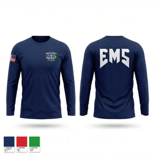 Long Sleeve Performance Shirt, Greene County EMS, EMS/EMT, Teamtime, Team time, sublimation, custom sports apparel, team uniforms, spirit wear, spiritwear, sports uniforms, custom shirts, team store, custom team store, fundraiser sports, apparel fundraiser