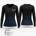 Wheeles Karate & Jiujitsu 7719439 Women's Long Sleeve V-neck Shirt - 1