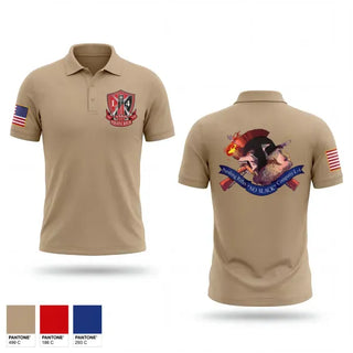 Short Sleeve Performance Polo, Pershing Rifles, Company L-4, Army, Teamtime, Team time, sublimation, custom sports apparel, team uniforms, spirit wear, spiritwear, sports uniforms, custom shirts, team store, custom team store, fundraiser sports, apparel fundraiser