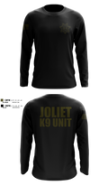 Joliet Police K-9 Unit 79217416 Long Sleeve Performance Shirt 50