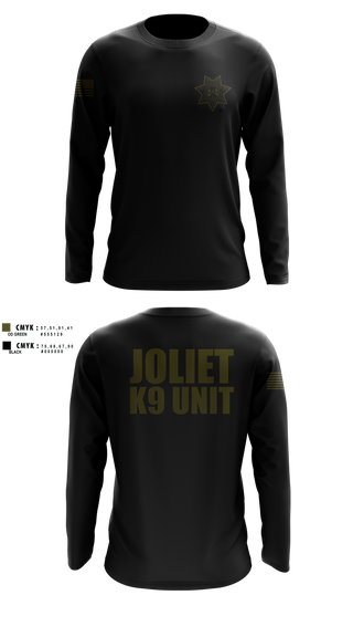 Long Sleeve Performance Shirt, Joliet Police K-9 Unit, Police, Teamtime, Team time, sublimation, custom sports apparel, team uniforms, spirit wear, spiritwear, sports uniforms, custom shirts, team store, custom team store, fundraiser sports, apparel fundraiser
