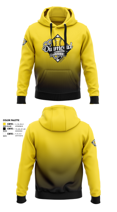 Diamond Daisies Hoodie - 2