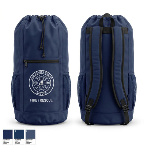 Gear Bag, Meriwether county fire rescue, Fire Department, Teamtime, Team time, sublimation, custom sports apparel, team uniforms, spirit wear, spiritwear, sports uniforms, custom shirts, team store, custom team store, fundraiser sports, apparel fundraiser