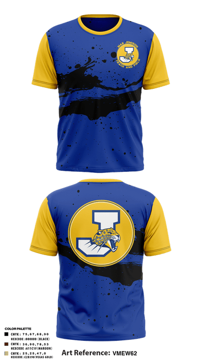 Mae Jemison Track and Field 20824124 Old School Cotton Feel Shirt - 1