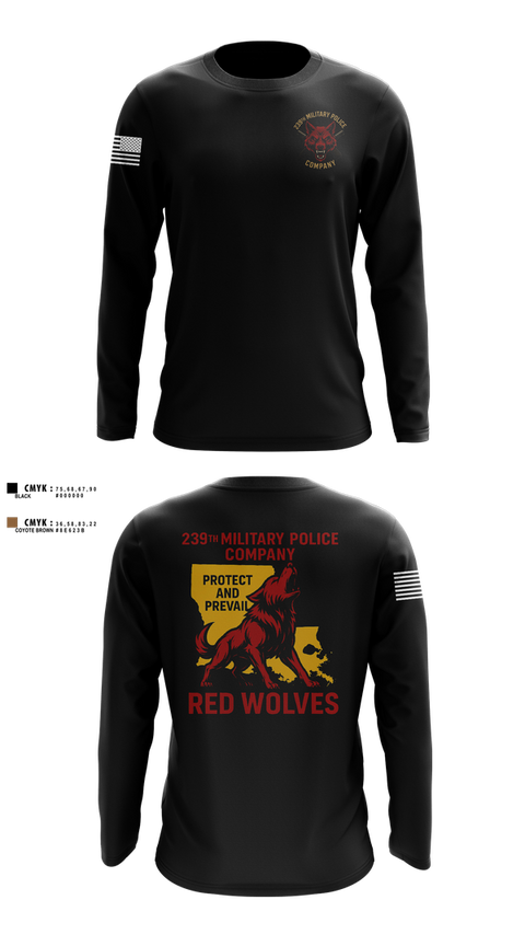 Long Sleeve Performance Shirt, 239th Military Police Company, , Teamtime, Team time, sublimation, custom sports apparel, team uniforms, spirit wear, spiritwear, sports uniforms, custom shirts, team store, custom team store, fundraiser sports, apparel fundraiser