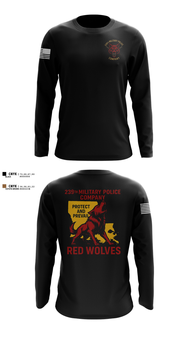 Long Sleeve Performance Shirt, 239th Military Police Company, , Teamtime, Team time, sublimation, custom sports apparel, team uniforms, spirit wear, spiritwear, sports uniforms, custom shirts, team store, custom team store, fundraiser sports, apparel fundraiser