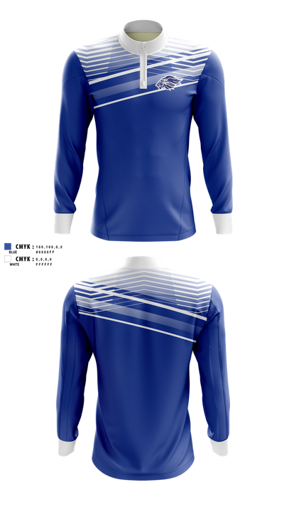 Jessieville Lions Golf 12160497 Quarter Zip Jacket - 100