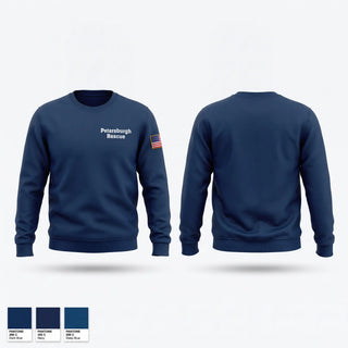 Crew Neck Sweatshirt, Petersburgh Rescue, EMS/EMT, Teamtime, Team time, sublimation, custom sports apparel, team uniforms, spirit wear, spiritwear, sports uniforms, custom shirts, team store, custom team store, fundraiser sports, apparel fundraiser