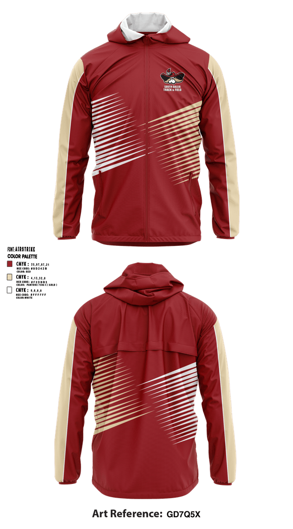 Windbreaker, South Gallia Track & Field, Track & Field, Teamtime, Team time, sublimation, custom sports apparel, team uniforms, spirit wear, spiritwear, sports uniforms, custom shirts, team store, custom team store, fundraiser sports, apparel fundraiser