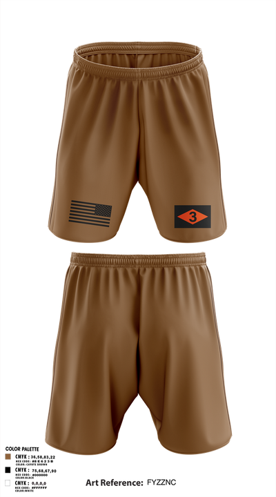 3rd battalion 75th ranger regiment 5032720 Athletic Shorts With Pockets - 4