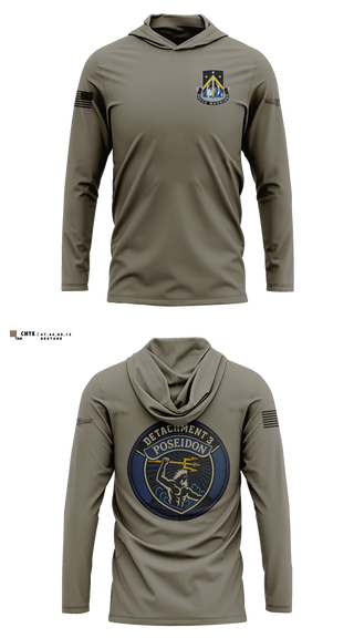 Long Sleeve hooded sunshirt, 24TH MDSB, Army, Teamtime, Team time, sublimation, custom sports apparel, team uniforms, spirit wear, spiritwear, sports uniforms, custom shirts, team store, custom team store, fundraiser sports, apparel fundraiser