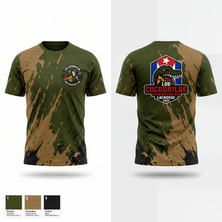 Short Sleeve Performance Shirt, Los Cocodrilos, Men's Lacrosse, Teamtime, Team time, sublimation, custom sports apparel, team uniforms, spirit wear, spiritwear, sports uniforms, custom shirts, team store, custom team store, fundraiser sports, apparel fundraiser