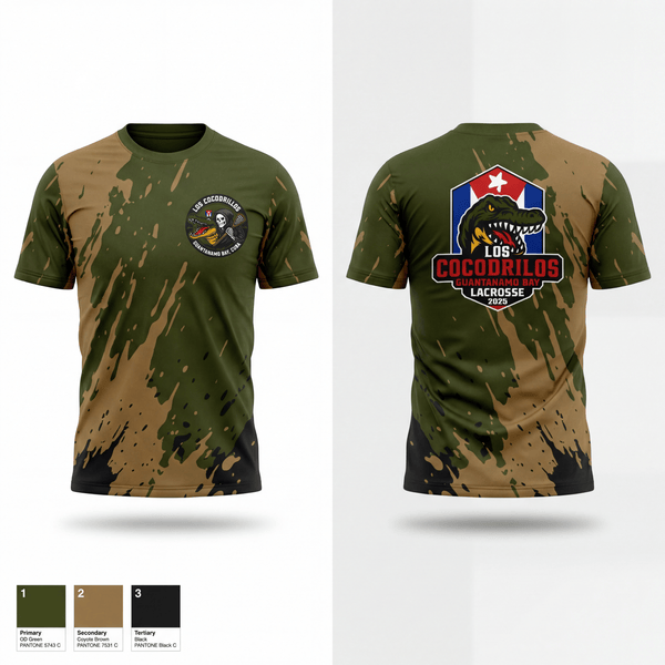 Short Sleeve Performance Shirt, Los Cocodrilos, Men's Lacrosse, Teamtime, Team time, sublimation, custom sports apparel, team uniforms, spirit wear, spiritwear, sports uniforms, custom shirts, team store, custom team store, fundraiser sports, apparel fundraiser