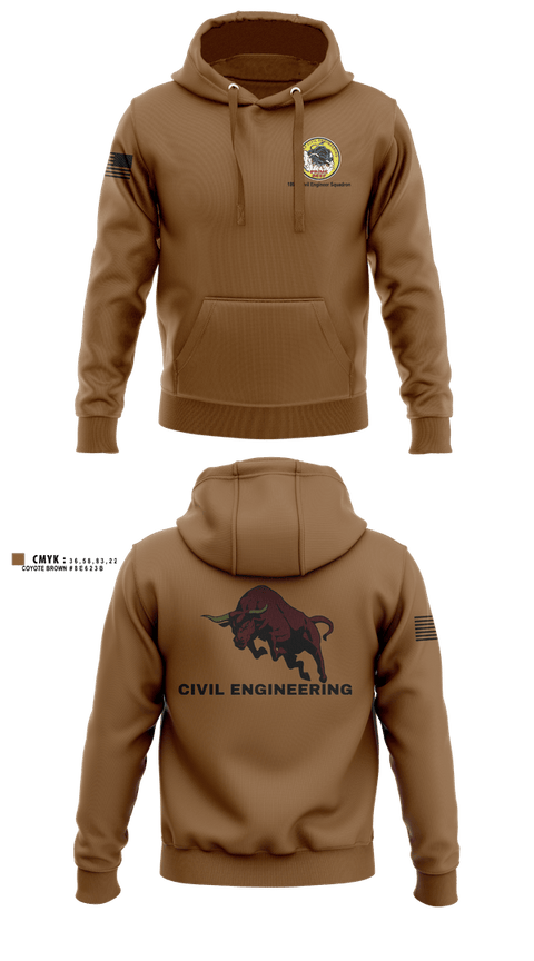 Hoodie, 189th Civil Engineering, Air Force, Teamtime, Team time, sublimation, custom sports apparel, team uniforms, spirit wear, spiritwear, sports uniforms, custom shirts, team store, custom team store, fundraiser sports, apparel fundraiser