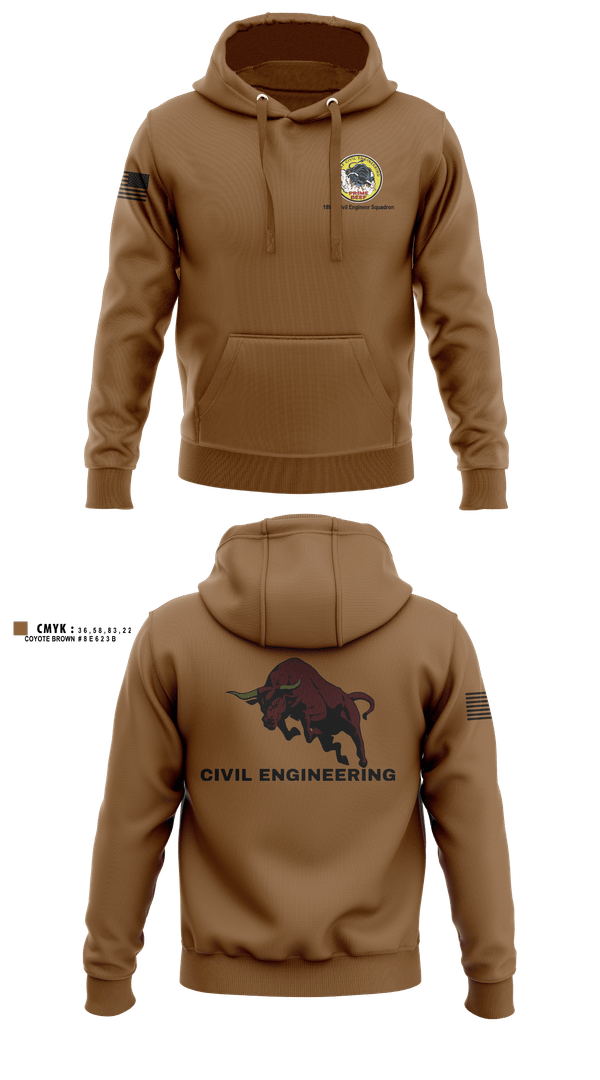 Hoodie, 189th Civil Engineering, Air Force, Teamtime, Team time, sublimation, custom sports apparel, team uniforms, spirit wear, spiritwear, sports uniforms, custom shirts, team store, custom team store, fundraiser sports, apparel fundraiser