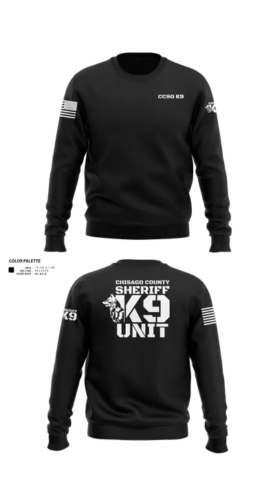 Chisago County K9 Unit 88074556 Crew Neck Sweatshirt - 110