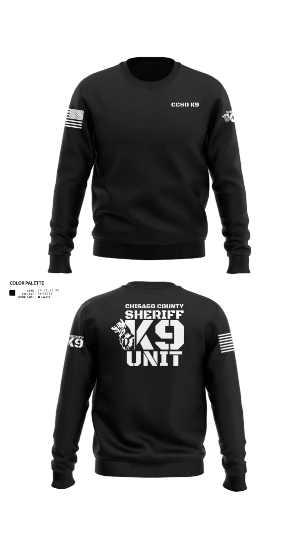 Crew Neck Sweatshirt, Chisago County K9 Unit, , Teamtime, Team time, sublimation, custom sports apparel, team uniforms, spirit wear, spiritwear, sports uniforms, custom shirts, team store, custom team store, fundraiser sports, apparel fundraiser