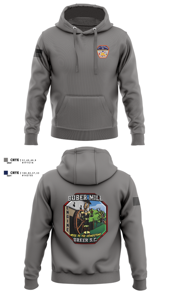 Hoodie, City Of Greer FD, Fire Department, Teamtime, Team time, sublimation, custom sports apparel, team uniforms, spirit wear, spiritwear, sports uniforms, custom shirts, team store, custom team store, fundraiser sports, apparel fundraiser