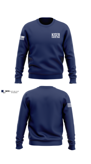 Crew Neck Sweatshirt, Kiser Funeral Home, , Teamtime, Team time, sublimation, custom sports apparel, team uniforms, spirit wear, spiritwear, sports uniforms, custom shirts, team store, custom team store, fundraiser sports, apparel fundraiser