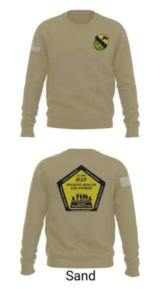 Crew Neck Sweatshirt, 1st Cav 3CR, , Teamtime, Team time, sublimation, custom sports apparel, team uniforms, spirit wear, spiritwear, sports uniforms, custom shirts, team store, custom team store, fundraiser sports, apparel fundraiser