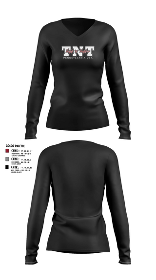 Womens Long Sleeve Vneck Shirt, TNT, Softball, Teamtime, Team time, sublimation, custom sports apparel, team uniforms, spirit wear, spiritwear, sports uniforms, custom shirts, team store, custom team store, fundraiser sports, apparel fundraiser