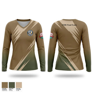 Womens Long Sleeve Vneck Shirt, Mon-Dak Training Group, , Teamtime, Team time, sublimation, custom sports apparel, team uniforms, spirit wear, spiritwear, sports uniforms, custom shirts, team store, custom team store, fundraiser sports, apparel fundraiser