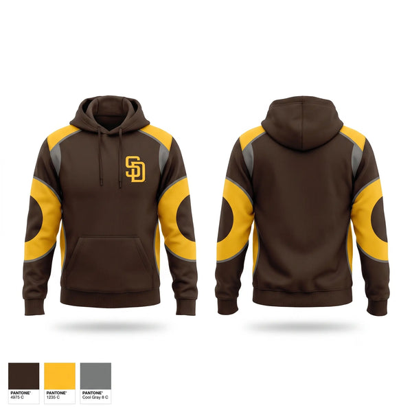 Hoodie, Padres, Baseball, Teamtime, Team time, sublimation, custom sports apparel, team uniforms, spirit wear, spiritwear, sports uniforms, custom shirts, team store, custom team store, fundraiser sports, apparel fundraiser