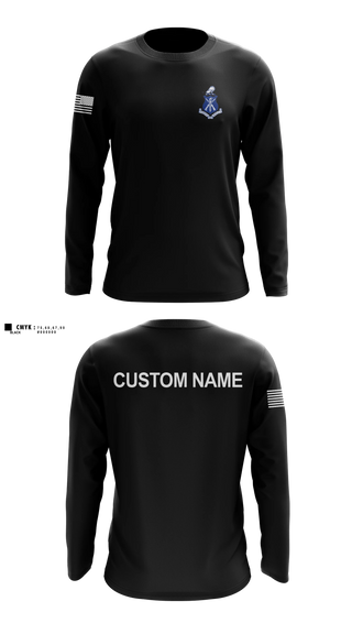 Long Sleeve Performance Shirt, Pershing Rifles, National Guard, Teamtime, Team time, sublimation, custom sports apparel, team uniforms, spirit wear, spiritwear, sports uniforms, custom shirts, team store, custom team store, fundraiser sports, apparel fundraiser