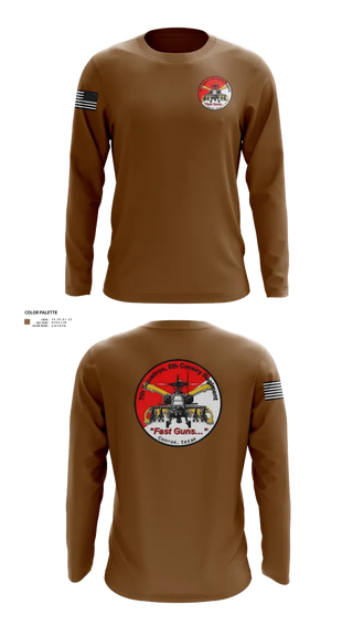 Long Sleeve Performance Shirt, 7th Squadron, Sixth Cavalry Regiment, , Teamtime, Team time, sublimation, custom sports apparel, team uniforms, spirit wear, spiritwear, sports uniforms, custom shirts, team store, custom team store, fundraiser sports, apparel fundraiser