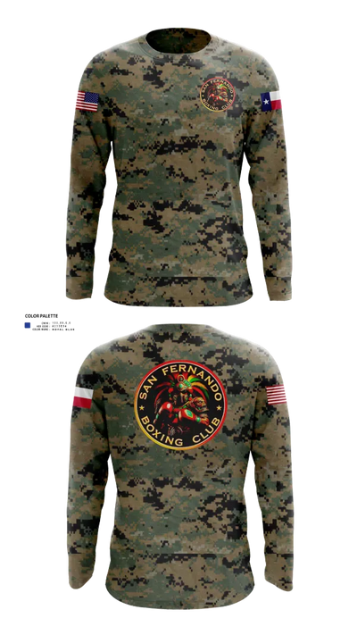 San Fernando Boxing Club 92427997 Long Sleeve Performance Shirt 213