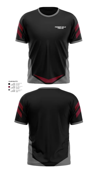 Short Sleeve Performance Shirt, Piedmont Hills Pirates, Baseball, Teamtime, Team time, sublimation, custom sports apparel, team uniforms, spirit wear, spiritwear, sports uniforms, custom shirts, team store, custom team store, fundraiser sports, apparel fundraiser